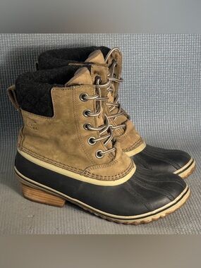 Sorel Slimpack II Lace Winter Duck Boots Women’s Size 9